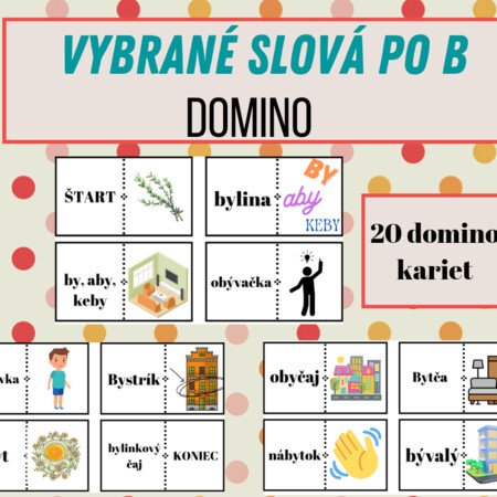 Vybrané Slová Po B- Domino - Slovenský Jazyk | UčiteliaUčiteľom.sk