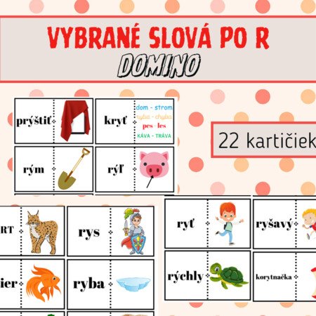 Vybrané Slová Po R- Domino - Slovenský Jazyk | UčiteliaUčiteľom.sk