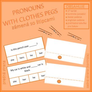 Pronouns with clothespegs (zámená so štipcami)