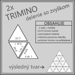 TRIMINO - dělenie so zvyškom (2x trimino)