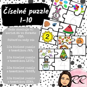Číselné puzzle 1-10