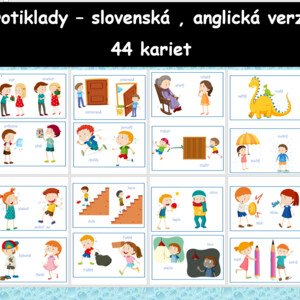 Protiklady - karty v slovenskom aj v anglickom jazyku