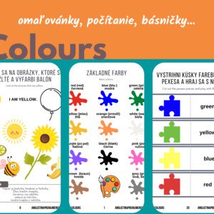 Basic colours: základné farby
