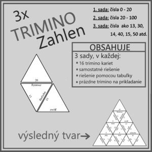 TRIMINO - Zahlen (3x trimino)