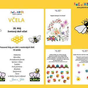 VČELA - pracovné listy pre děti 