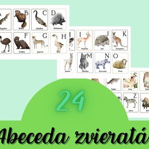 Slovenská abeceda - zvieratá
