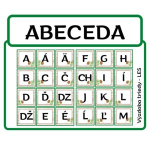 ABECEDA - výzdoba triedy v téme LES