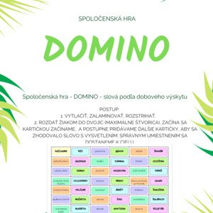 DOMINO - Slovná zásoba (podľa dobového výskytu)