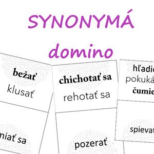 SYNONYMÁ - slovesá - domino