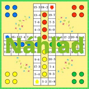 Hra Človeče - sčítanie a odčítanie do 20 bez prechodu cez základ 10