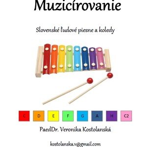 Slovenské ľudové piesne pre xylofón (farebná verzia B)