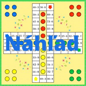 Hra Človeče - sčítanie a odčítanie dvojciferného a jednociferného čísla s prechodom cez 10