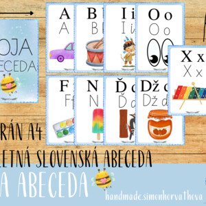 ABECEDA - Kompletná Slovenská Abeceda, plagáty A4