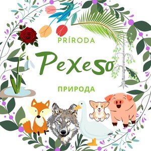 PEXESO - Príroda (zvieratá, stromy, kvety) v ruskom jazyku