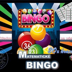Matematické bingo - násobenie