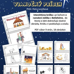 Vianočný príbeh - narodenie Ježiška (Interaktívna knižka pre deti)