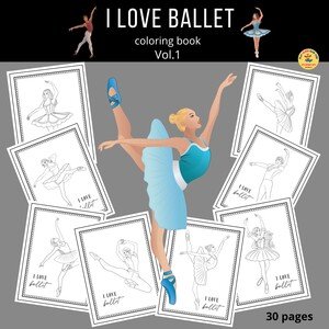 I Love Ballet Vol.1 - omaľovanky