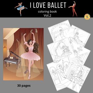 I Love Ballet Vol.2 -  omaľovanky