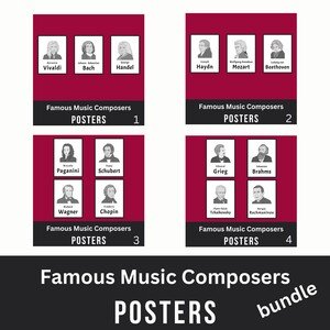 Hudobní skladatelia - plagáty 