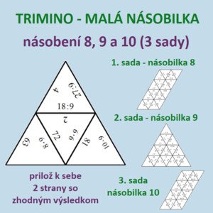 MALÁ NÁSOBILKA - násobilka 8, 9 a 10 - násobenie a delenie 