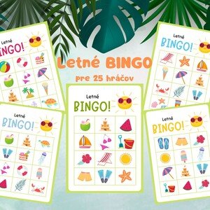 Letné Bingo - pre 25 hráčov