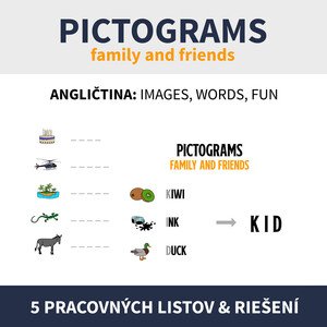 ENG - PICTOGRAMS / FAMILY AND FRIENDS (piktogramy na tému)