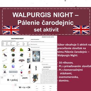 Walpurgis Night Pálenie čarodejníc set aktivit