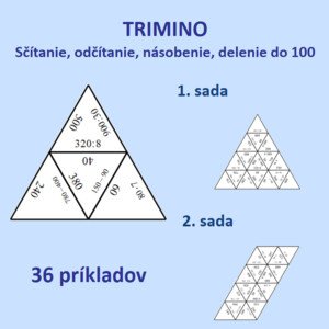 TRIMINO - Sčítanie, odčítanie, násobenie, delenie do 1000