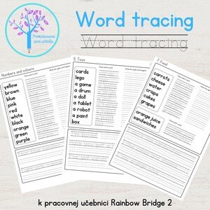 Word tracing (k učebnici Rainbow Bridge 2)