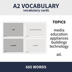 A2 VOCABULARY - VARIOUS TOPICS (veľká sada slovnej zásoby na rôzne témy)