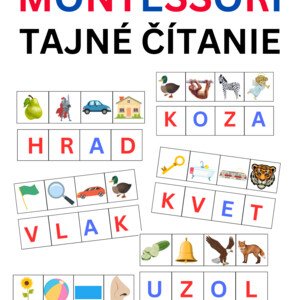 Montessori Tajné čítanie