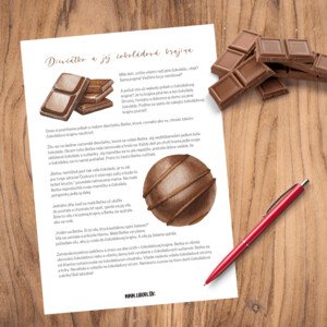 Čokoláda - Dievčatko a jej čokoládová krajina (čítanie s porozumením + pracovné listy)