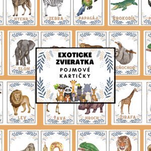 Exotické zvieratká (pojmové kartičky)