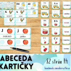 Abeceda, Aktivity s abecedou, Kartičky, pexeso 