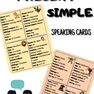 Present simple - speaking cards