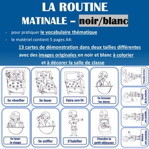 Ranná rutina - La Routine Matinale Noir/blanc