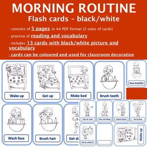 Ranná rutina - Morning routine BLACK/WHITE