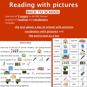 Čítanie s obrázkami – Návrat do školy / Back to school