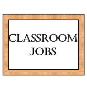 Classroom jobs - pomocníci v triede