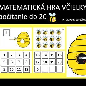 Včielky - počítanie do 20 - matematická HRA