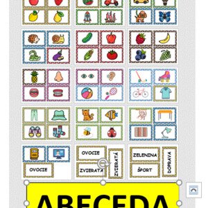 Abeceda - zoraďovanie podľa abecedy