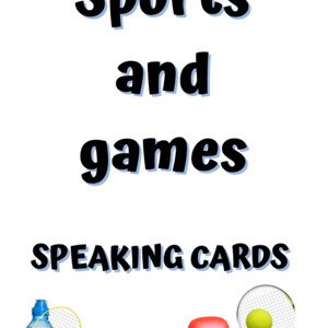 SPORTS AND GAMES - Speaking cards