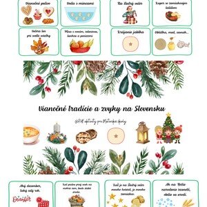 Slovenské Vianočné zvyky, tradície, pranostiky - karty 