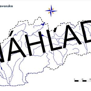 Slepá mapa Slovenska + Tatry