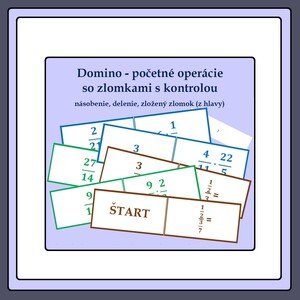 Domino - početné operácie so zlomkami s kontrolou