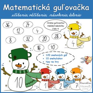 Matematická guľovačka - snehuliaci