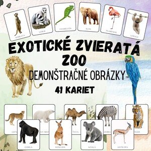 Exotické zvieratá, ZOO - Demonštračné obrázky