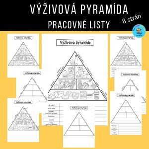 Výživová pyramída - pracovné listy