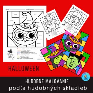 Hudobné maľovanie podľa hudobných skladieb - Halloween