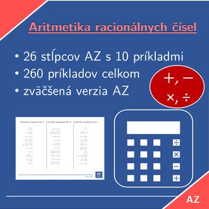 Aritmetika racionálnych čísel | matematika | 26 stĺpcov 